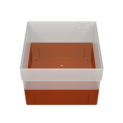 Freezer Box PP Red 130x130x95mm w/o divider