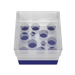 Freezer Box PP Blue 10 Plus 2 wells 130x130x125mm