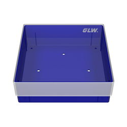Freezer Box PP Blue 130x130x45mm w/o divider