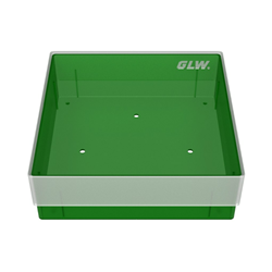Freezer Box PP Green 130x130x45mm w/o divider