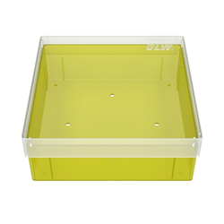 Freezer Box PP Yellow 130x130x52mm w/o divider
