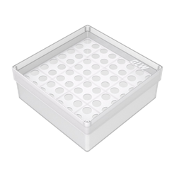 Freezer Box PP Natural for 11mm dia. tubes 64 well