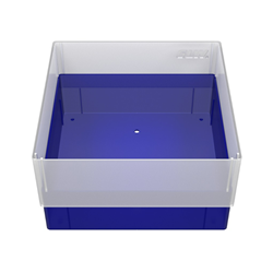 Freezer Box PP Blue 130x130x75mm w/o divider