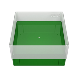 Freezer Box PP Green 130x130x75mm w/o divider
