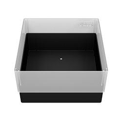 Freezer Box PP Black 130x130x75mm w/o divider