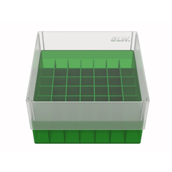 Freezer Box PP Green for 8.0ml Sample Vials 49 well