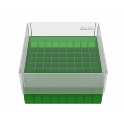 Freezer Box PP Green for 3.6ml Cryo Tubes 81 well