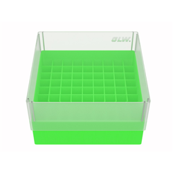 Freezer Box PP Light Green for 3.6ml Cryo Tubes 81 well
