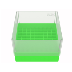 Freezer Box PP Light Green for 5.0ml Cryo Tubes 81 well