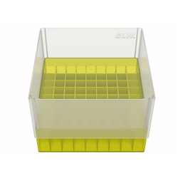 Freezer Box PP Yellow for 5.0ml Cryo Tubes 81 well
