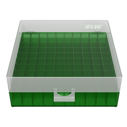 Freezer Box PP Green for 1.0, 2.0ml Cryo Tubes 100 well