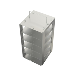 Freezer rack SSteel chest for 5 boxes 140x140x280mm