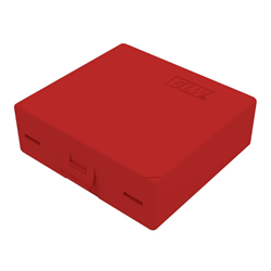 Slide Box Freezer PS Red 25 place snap lock 90x90x32mm