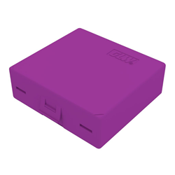Slide Box Freezer PS Violet 25 place snap lock 90x90x32mm