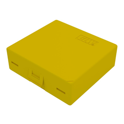Slide Box Freezer PS Yellow 25 place snap lock 90x90x32mm