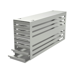 Freezer rack SSteel drawer 8x4 pl. 29mm 540x258x135mm