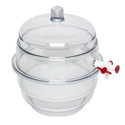 VACUUM DESICCATOR SPACE SAVER 230MM CLEAR BEL ART