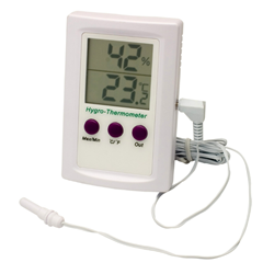 Thermometer DURAC Min/Max -20/70 C 0-50 C 20/99%RH / EA