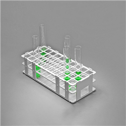 Rack Test Tube No Wire WHITE Holds 20mm Tubes 40 Places 4x10 Rows