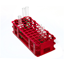 Rack Test Tube No Wire RED Holds 16mm Tubes 60 Place 5x12 Rows