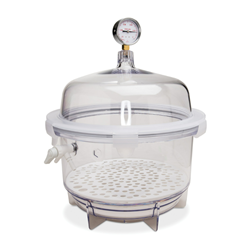 VACUUM DESICCATOR; 20 LITER, Polycarbonate, round