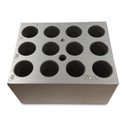 Block Holds 12 x 15ml Centrifuge Tubes / EA