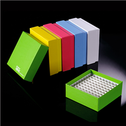 Freezer Box 36-Well for 15ml tubes Super White Coated Cardboard Freezer Boxes / PK 5