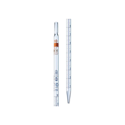 Grad. pip. BLAUBRAND®, class AS, 10ml, 0.1ml, total del, cotton end, grad. in blue / PK 12