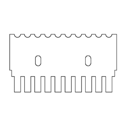 Comb 12 sample MC, 1mm thick/ EA