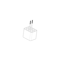 Insert, I 100 12/5-7, for 12 x 5-7ml open tubes, Centric / PK 4