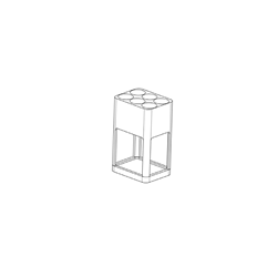Insert, I 100 6/10-12, for 6 x 10-12ml blood collection tubes, Centric / PK 4