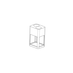 Insert, I 100 2/25, for 2 x 25ml open tubes, Centric / PK 4