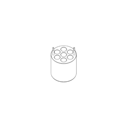 Insert, I 400 7/15, for 7 x 15ml conical tubes, Centric / PK 4