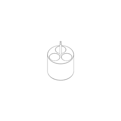 Insert, I 400 3/50, for 3 x 50ml conical tubes, Centric / PK 4