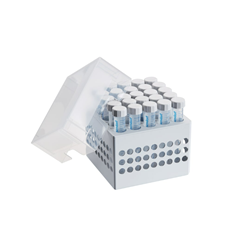 Storage Box 5×5, 25 tubes 5 mL, 4 pcs., H:64mm, 2.5", PP, for freezing to -86°C, autoclavable