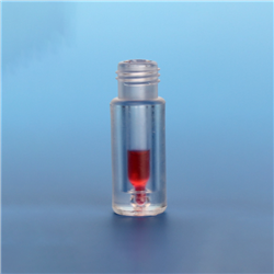 100µL to 300µL Glass/Clear Plastic, Limited Volume Vial, 12x32mm, 9mm Thread / PK 100