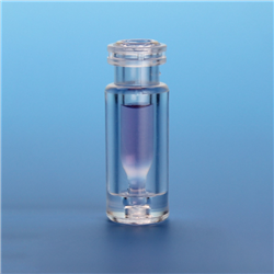 100uL to 300uL Glass/Clear Plastic (Glastic) Limited Volume Vial, 12x32mm, 11mm Crimp/Snap Ring/ PK1