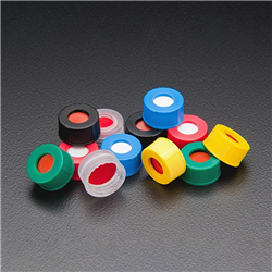 9mm R.A.M.Smooth Cap, Red, Red PTFE/White Silicone Lined / PK 100