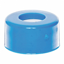 9mm R.A.M.Smooth Cap, Royal Blue, Red PTFE/White Silicone Lined / PK 100