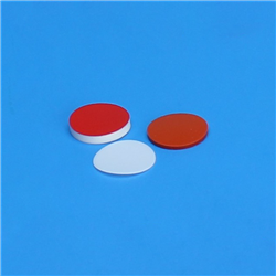 13mm x 0.060" Red PTFE/Silicone Septa / PK 100