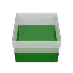 Freezer Box PP Green 130x130x95mm w/o divider