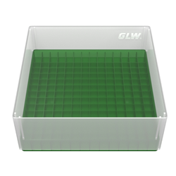 Freezer Box PP Green for 1.2ml Microtiter tubes 196 well