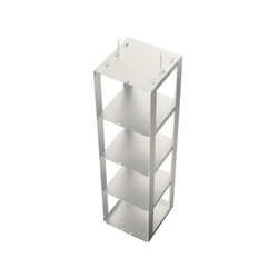 Freezer rack SSteel Chest for 4 boxes 140x140x525mm