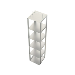 Freezer rack SSteel chest for 5 boxes 140x140x655mm
