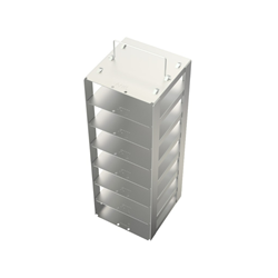 Freezer rack SSteel chest for 7 boxes 140x140x390mm