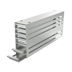 Freezer rack SSteel drawer 7x3 pl. for slide boxes 540x245x96mm