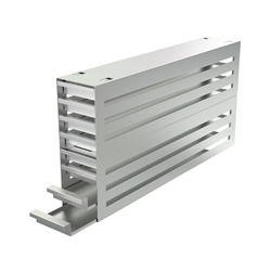 Freezer rack SSteel drawer 8x3 pl. for slide boxes 540x280x96mm