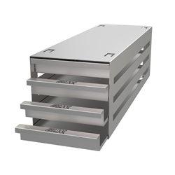 Freezer rack SSteel drawer 4x3 pl. 29mm 410x130x135mm