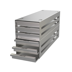 Freezer rack SSteel drawer 6x3 pl. 29mm 410x194x135mm