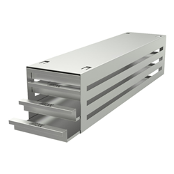 Freezer rack SSteel drawer 4x4 pl. 29mm 540x130x135mm